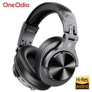Oneodio Fusion A70 سماعات بلوتوث 5.2 عالية الدقة الصوت فوق الأذن سماعة رأس لاسلكية المهنية استوديو رصد DJ سماعات 72H