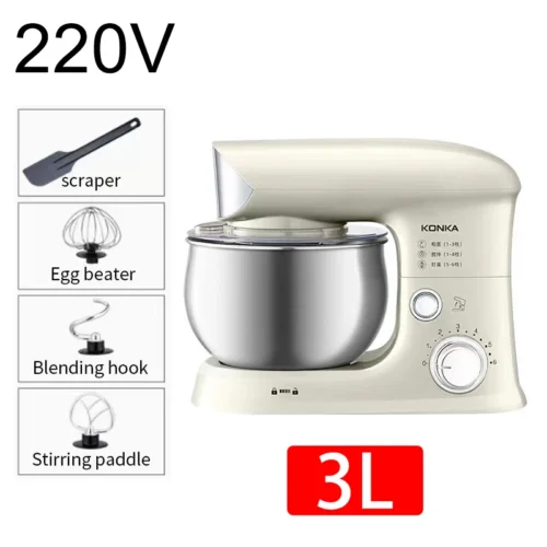 عجانة وخلاط كهربائي – آلة خفق طعام منزلية متعددة الوظائف