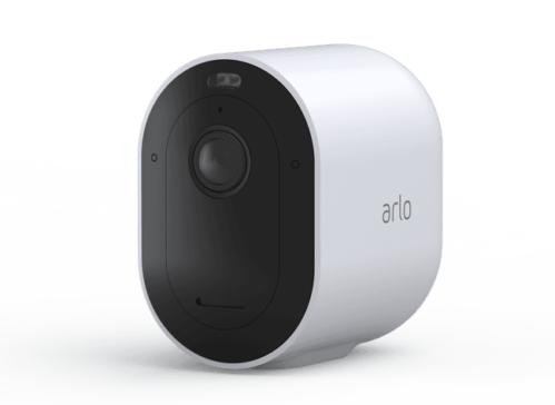 كاميرا مراقبة خارجية Arlo Pro 5S 2K Spotlight، لاسلكية، بتقنية Wi-Fi ثنائي النطاق، رؤية ليلية ملونة، صوت ثنائي الاتجاه، باللون الأبيض، موديل VMC4060P<br>