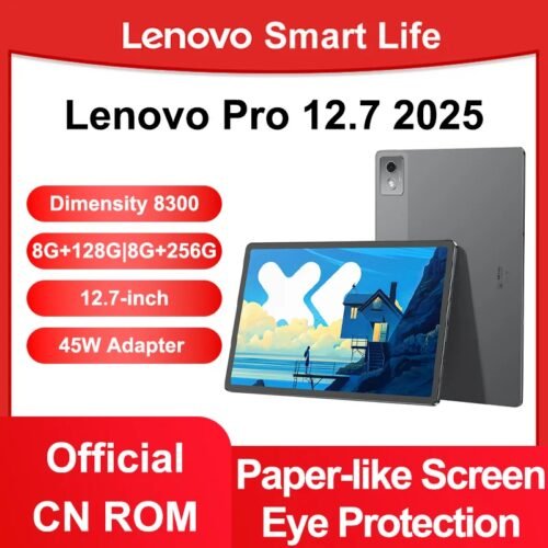 ايباد لينوفو Lenovo Xiaoxin Pad Pro 12.7 الجديد مع شاشة غير لامعة مضادة للوهج على شكل ورق شاشة كبيرة الأبعاد إصدار بصري مريح – AliExpress 7 – الحزمة : add Case Film Pen – اللون : 8G 256G Grey