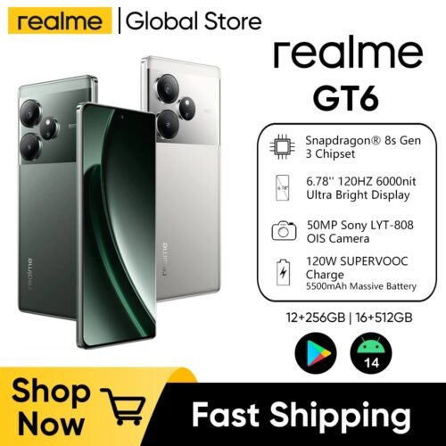 هاتف ريلمي realme GT6 5G: معالج Snapdragon 8s Gen 3، بطارية 5500mAh