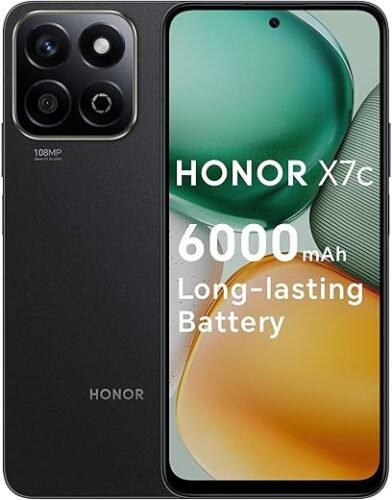 هاتف هونر HONOR X7c بشريحتين، ذاكرة RAM بسعة 8 جيجابايت وذاكرة تخزين 256 جيجابايت،  إصدار الشرق الأوسط، دعم 4G